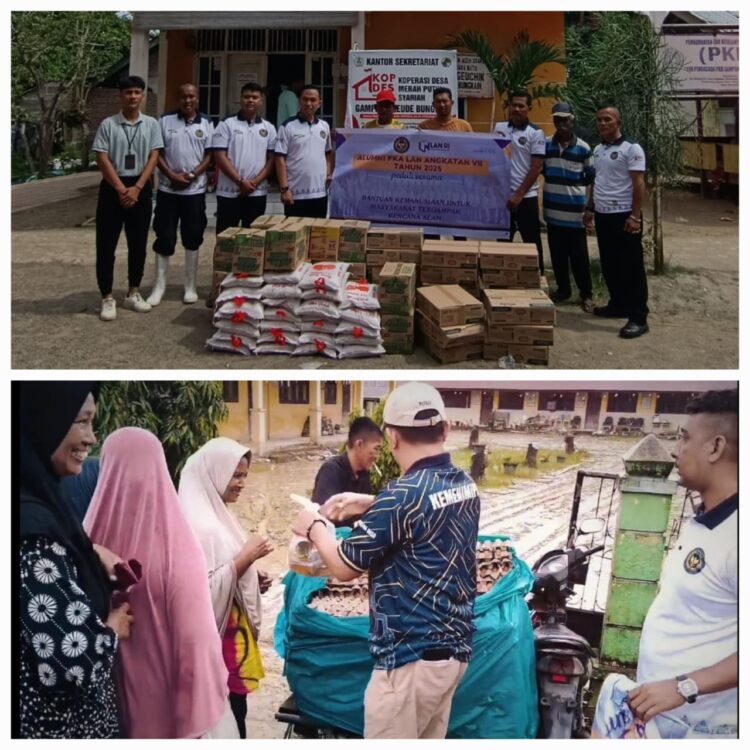 Bapas Kelas II Lhokseumawe Salurkan Bantuan Bencana Alam Dari Alumni PKA LAN