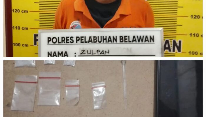 Polres Pelabuhan Belawan Ringkus Pengedar Sabu Jalan Giro