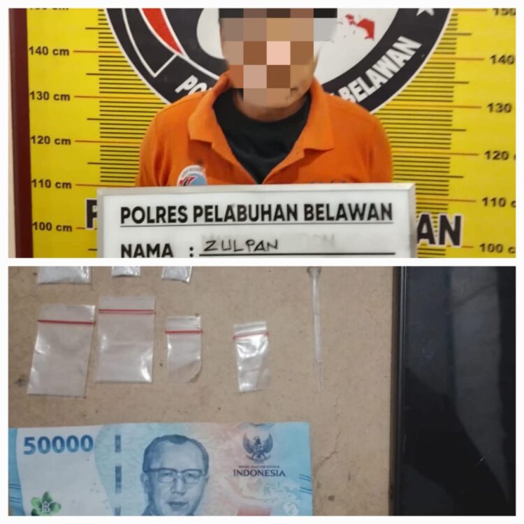 Polres Pelabuhan Belawan Ringkus Pengedar Sabu Jalan Giro