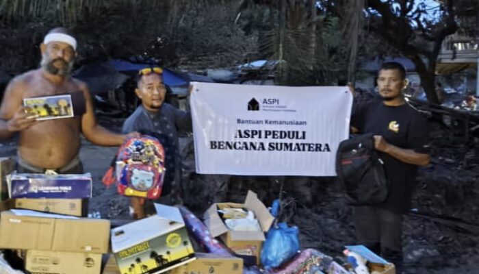 ASPI Salurkan Bantuan Kemanusiaan Untuk Korban Bencana Di Sumatera