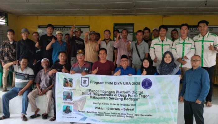 UMA Kembangkan Platform Digital Biopestisida Di Desa Pulau Tagor, Serdangbedagai