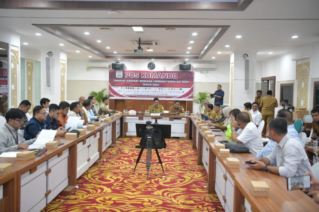 Sekda Aceh Gelar Rapat Dengan Dunia Usaha Dukung Tanggap Darurat Bencana