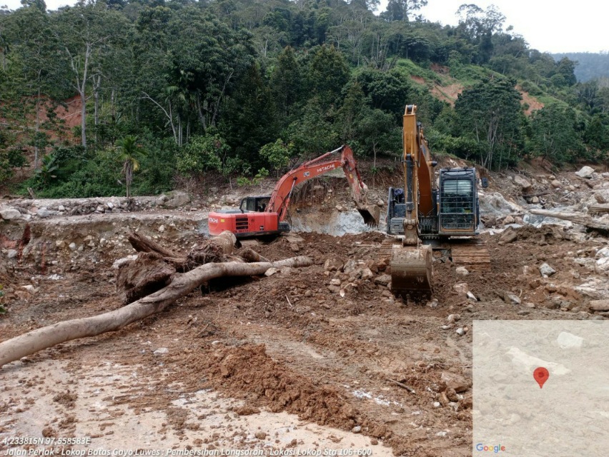 PUPR Aceh Lanjutkan Pembersihan Longsoran Peureulak–Lokop–Batas Gayo Lues