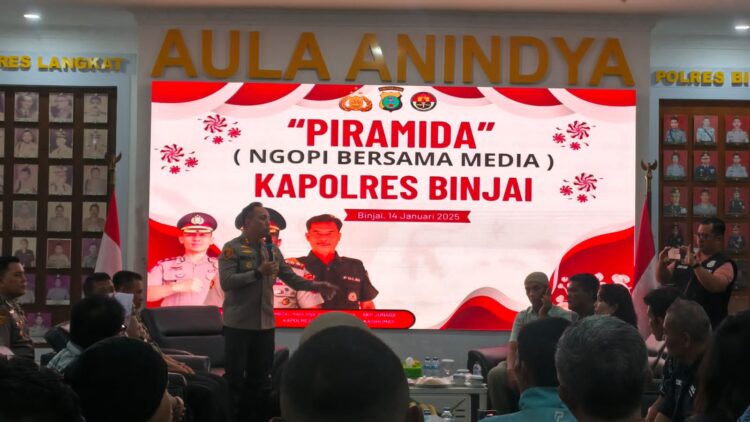 Hari Ketiga Menjabat, Kapolres Binjai Ajak Wartawan Ngopi dan Bangun Sinergi