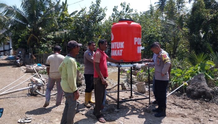 Sumur Bor Bantuan Kapolda Aceh Ringankan Beban Warga Korban Banjir