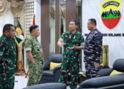 Pangdam l/BB Sambut Kedatangan Asops Panglima TNI Di Markas Kodam l/BB