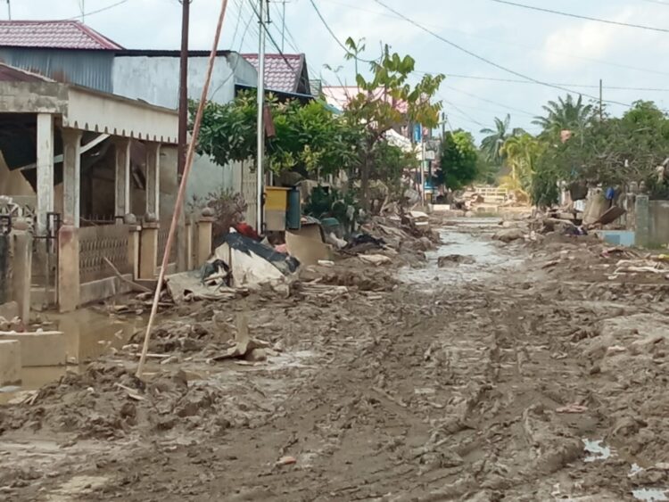 Air PDAM Belum Menetes, Komplek Perumahan BTN Satelit Graha Masih Berkubang Lumpur dan Sampah