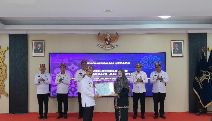 Raih Predikat WBK, Ombudsman Ingatkan Konsistensi Pelayanan Publik Di Kanwil Kemenkum Aceh