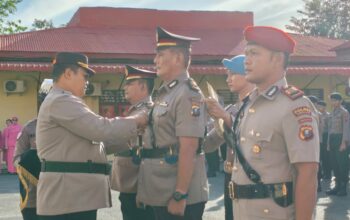 Polres Sibolga Gelar Sertijab Kabag SDM dan Kasat Resnarkoba