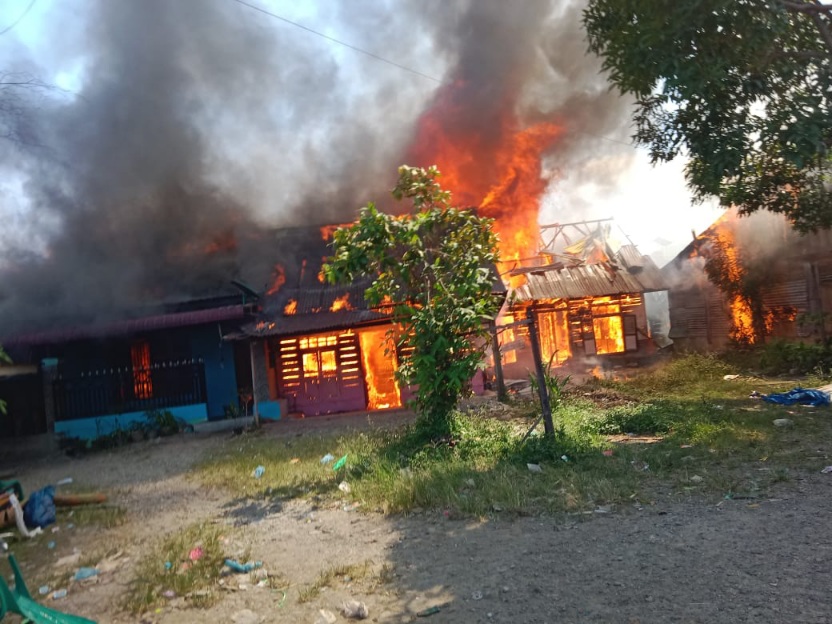 Puluhan Rumah Terbakar Di Kutacane