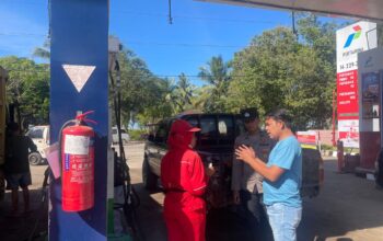 Polsek Natal Cek SPBU, Imbau Jangan Layani Pengisian BBM Subsidi ke Wadah Tidak Sesuai