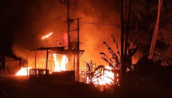 Dua Rumah di Kotanopan Ludes Terbakar, Tidak Ada Korban Jiwa
