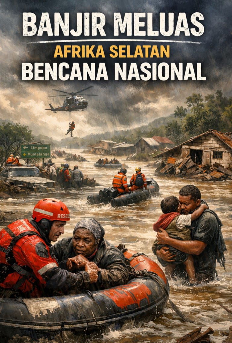 Banjir Meluas, Afrika Selatan Tetapkan Bencana Nasional