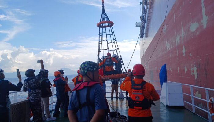 Basarnas Banda Aceh Evakuasi ABK Filipina dari Kapal Tanker di Samudera Hindia