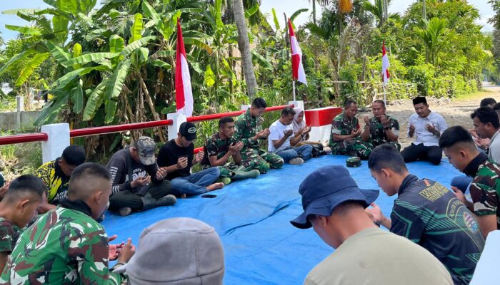 TNI Rampungkan Jembatan Aramco Di Juli