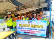 Satlantas Polres Pelabuhan Belawan Beri Imbauan Kamseltibcar Lantas Kepada Buruh Bongkar Muat