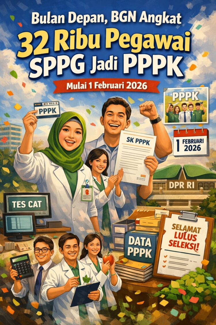 Bulan Depan, BGN Angkat 32 Ribu Pegawai SPPG Jadi PPPK