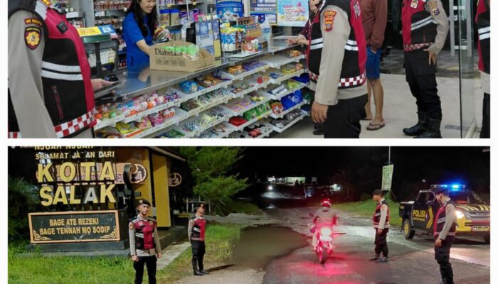 Antisipasi 3C, Sat Samapta Polres Pakpak Bharat Patroli Perintis Presisi di Kota Salak