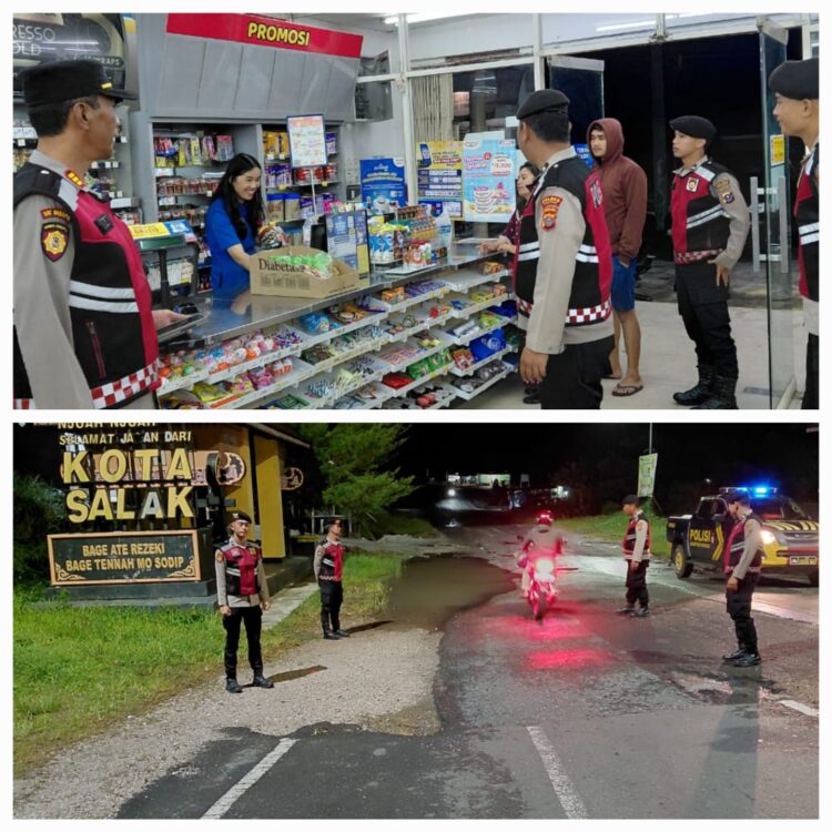 Antisipasi 3C, Sat Samapta Polres Pakpak Bharat Patroli Perintis Presisi di Kota Salak