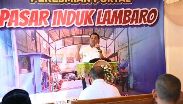 Tingkatkan Ketertiban Pasar, Bupati Aceh Besar Resmikan Portal Parkir Induk Lambaro