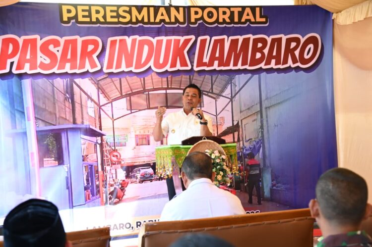 Tingkatkan Ketertiban Pasar, Bupati Aceh Besar Resmikan Portal Parkir Induk Lambaro