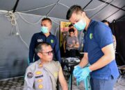 Jaga Lini Depan, Personel Polres Pidie Disuntik TD