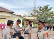 Kapolres Pakpak Bharat Pimpin Upacara Sertijab Kabag Ren