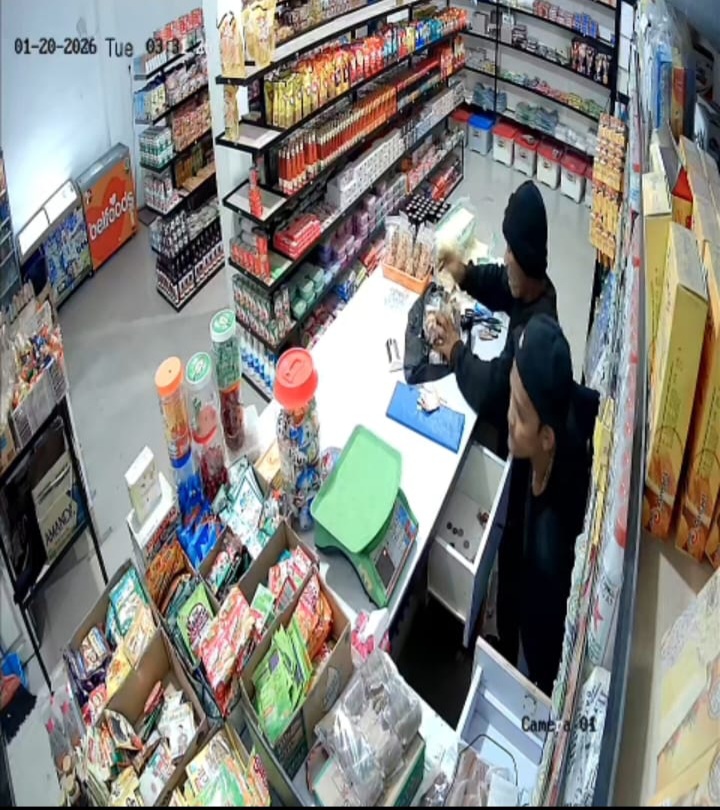 Terekam CCTV, Dua Maling Gondol Rp16 Juta Dari Toko Di Tembung