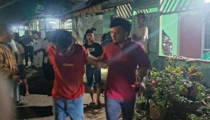 Tangkap Pencuri Di Atas Pohon, Warga Serahkan Ke Polres Batubara