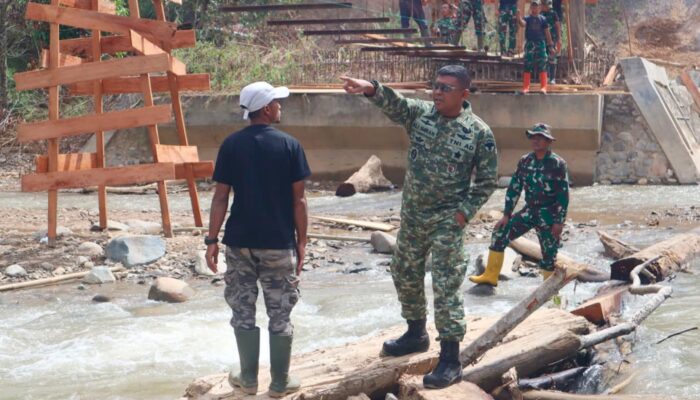 Dansubsatgas Tinjau Lokasi Bencana di Gayo Lues, TNI Siapkan Tiga Jembatan Bailey