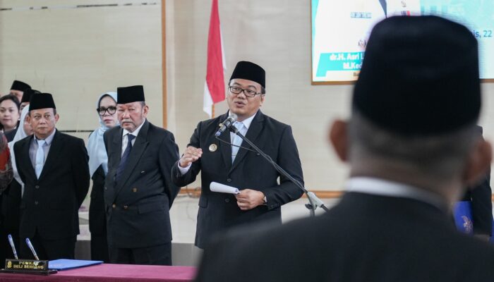 Lantik 15 Pimpinan Tinggi Pratama, Bupati Deliserdang: Yang Mempertahankan Jabatan Adalah Kinerja, Bukan Backing dan Uang