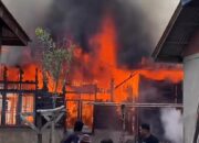 Satu Rumah di Desa Sibanggor Julu Dilalap Api, Diduga Akibat Korsleting Listrik
