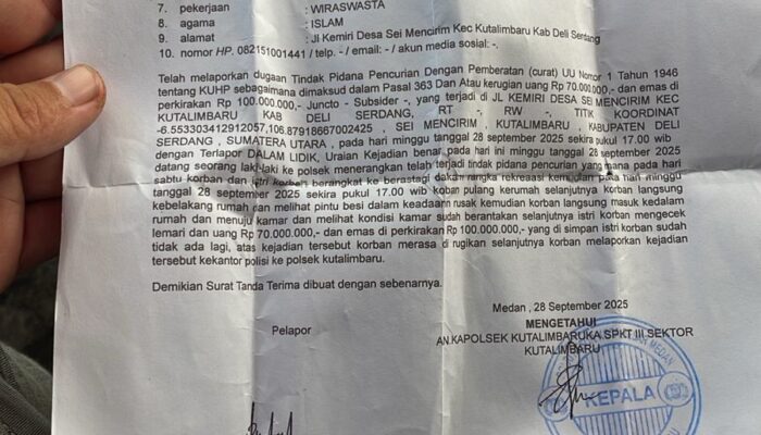 Lamban Tangani Kasus Pembongkaran Rumah, Kinerja Polsek Kutalimbaru Disorot