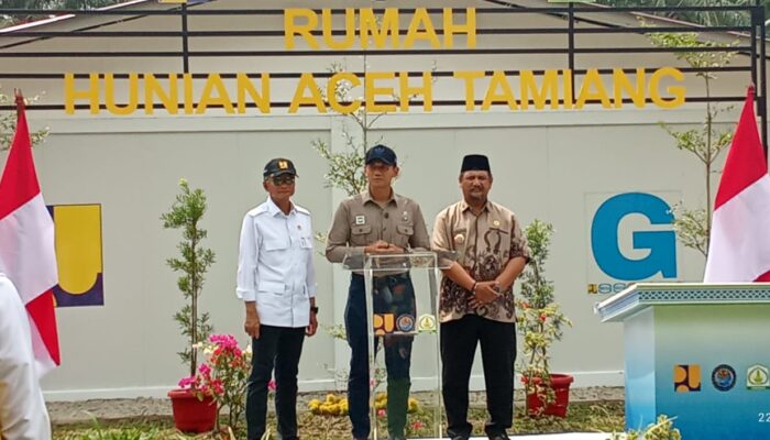 AHY Resmikan Huntara, Kebutuhan Paling Mendasar Bagi Korban Banjir Aceh Tamiang