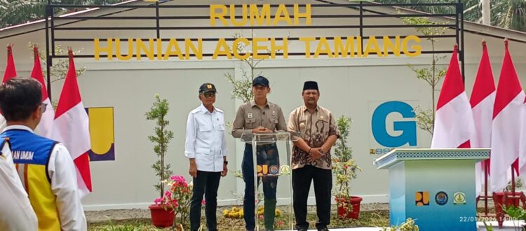 AHY Resmikan Huntara, Kebutuhan Paling Mendasar Bagi Korban Banjir Aceh Tamiang