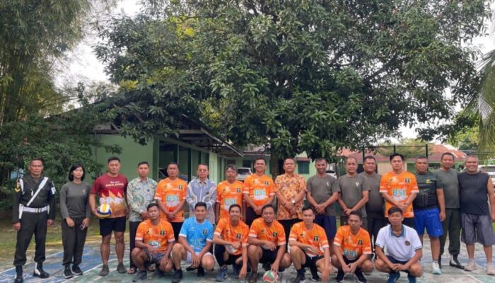 Lapas Kelas IIA Binjai Tanding Voli Persahabatan Vs PM Subdenpom 1/5-2