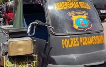 Polres Padangsidimpuan Luncurkan Becak Kebersihan Masjid