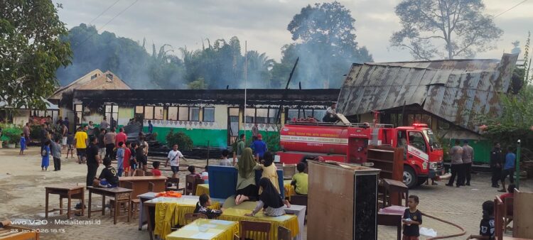 SD Negeri 5 Kuta Makmur Terbakar, Kerugian Ditaksir Capai Rp650 Juta