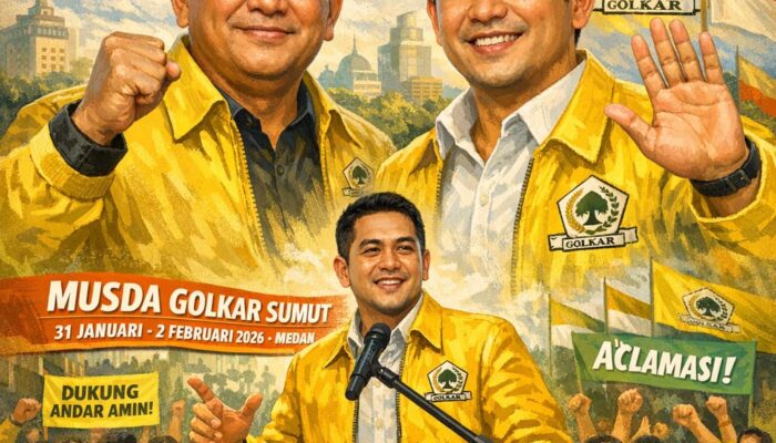 Yasir Ridho Optimis Andar Amin Terpilih Aklamasi Jadi Ketua Golkar Sumut