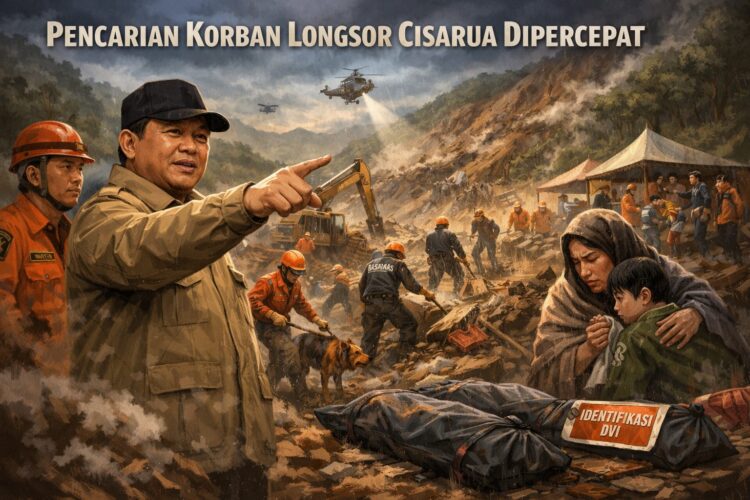Presiden Minta Pencarian Korban Longsor Cisarua Dipercepat