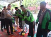 Kapolres Binjai Rajut Kebersamaan dengan Driver Online, Ojek Online dan Pengemudi Betor