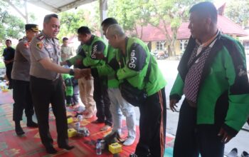 Kapolres Binjai Rajut Kebersamaan dengan Driver Online, Ojek Online dan Pengemudi Betor