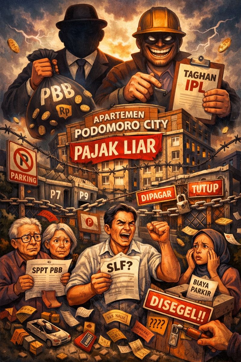 “Teror” Pajak Liar di Apartemen Podomoro