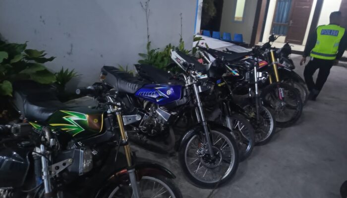 Polres Aceh Tengah Tertibkan Balap Liar, Enam Kendaraan Diamankan