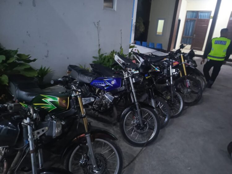 Polres Aceh Tengah Tertibkan Balap Liar, Enam Kendaraan Diamankan