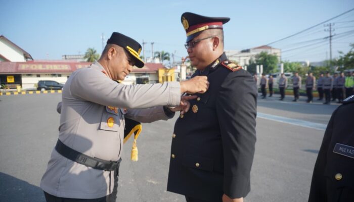 Polres Lhokseumawe Gelar Upacara Penganugerahan Tanda Kehormatan Satyalancana