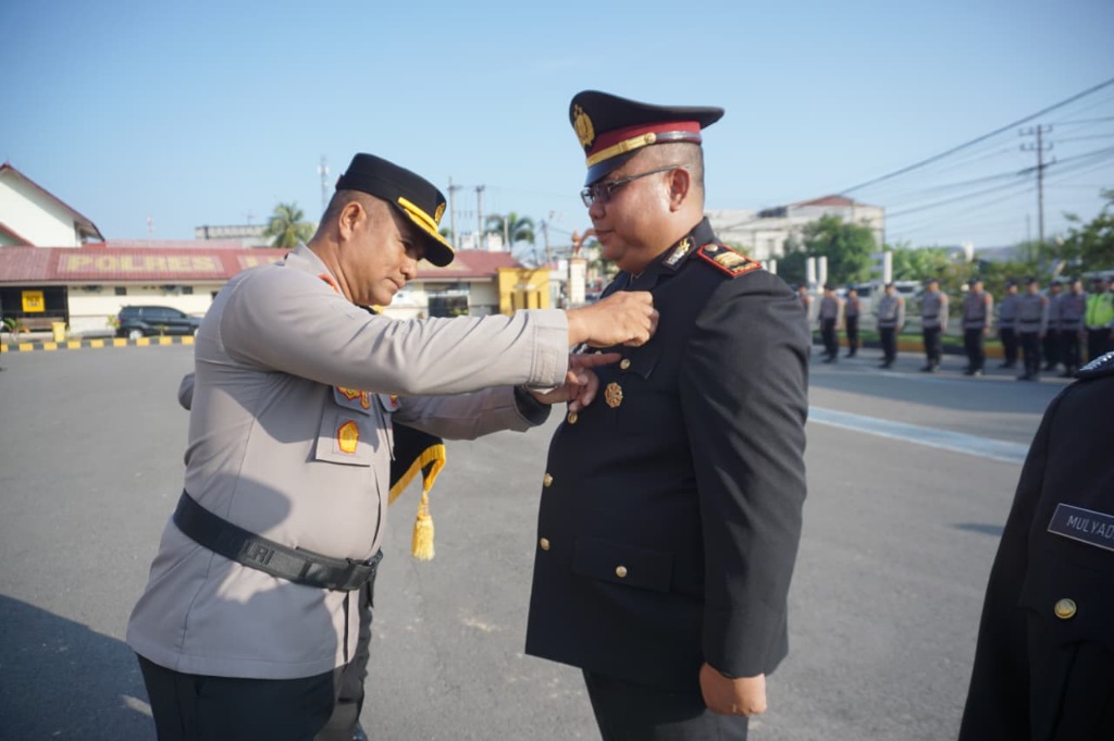 Polres Lhokseumawe Gelar Upacara Penganugerahan Tanda Kehormatan Satyalancana
