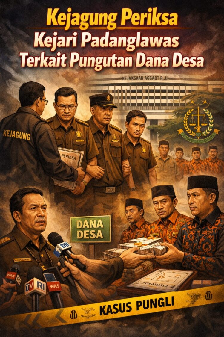 Kejagung Periksa Kejari Padanglawas Terkait Pungutan Dana Desa