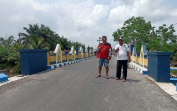 Jembatan Penghubung Rampung, Warga Desa Sei Tuan Ucapkan Terima Kasih Kepada Bupati Deliserdang
