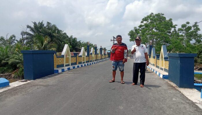 Jembatan Penghubung Rampung, Warga Desa Sei Tuan Ucapkan Terima Kasih Kepada Bupati Deliserdang
